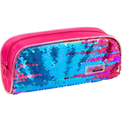 Пенал Cool For School з паєтками 1 відділення Рожевий (6571-pink) Вінниця - фото 1