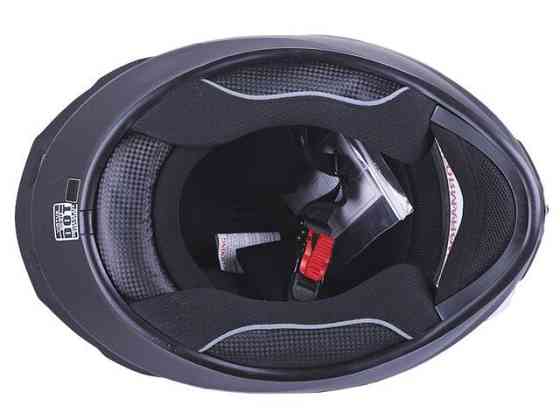 Шолом мотоциклетний інтеграл MD-813, чорний матовий з прозорим склом, size М Мукачево