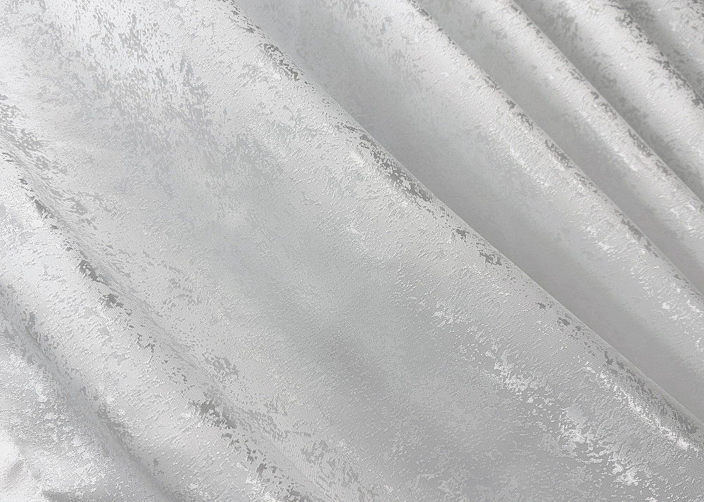 Комплект готовых штор VR-Textil Жаккард Мрамор Al1 № 1300ш Белый 150х280 см 2 шт (33-0152) Киев - изображение 7