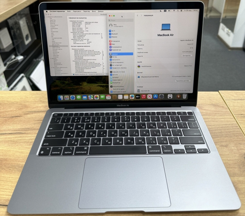 MacBook Air 2020 M1/8Gb/ SSD 256Gb . Київ - фото 1