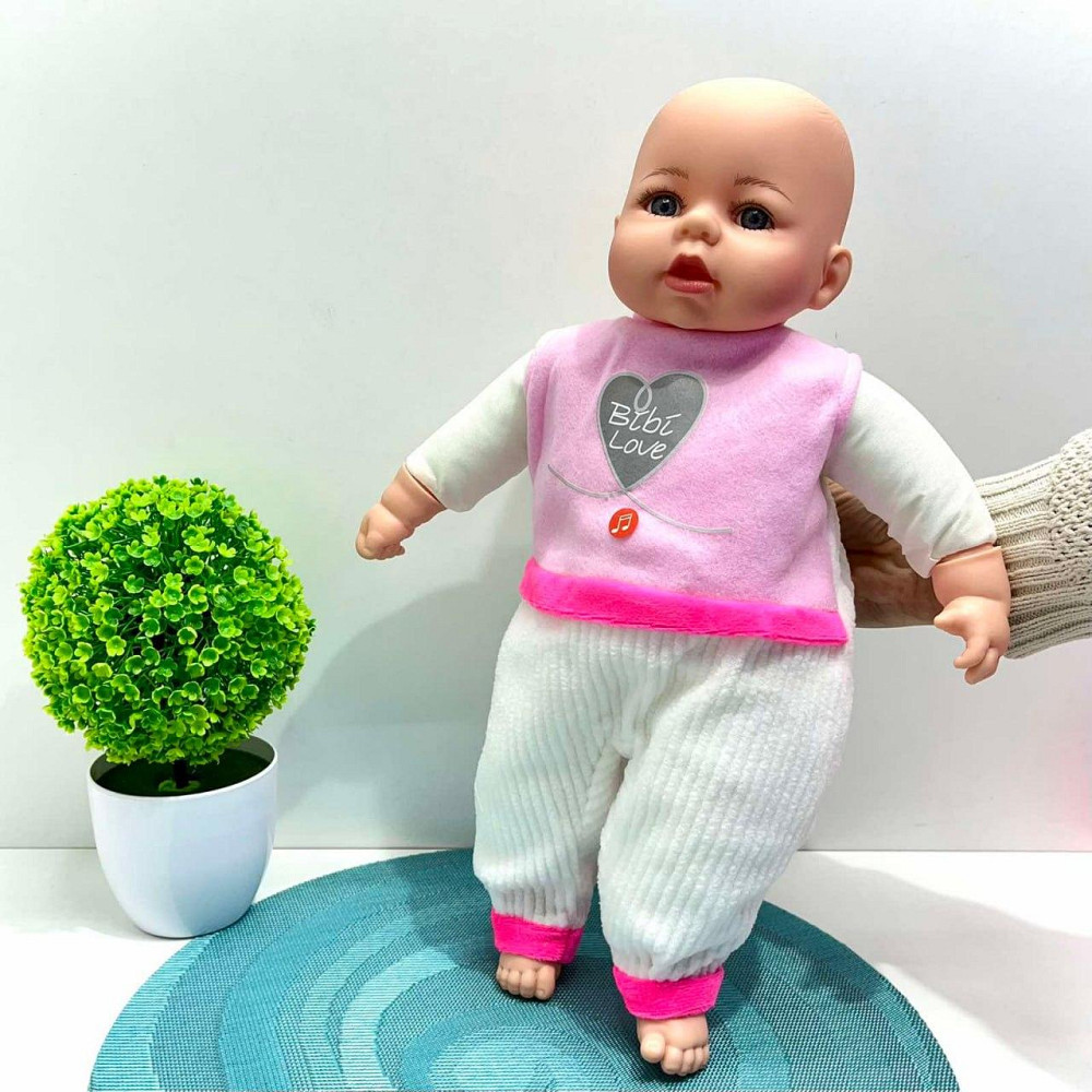 Лялька-пупс м'яконабивна з соскою та звуковими ефектами рус 44см Вид 5 (M 5924 І UA) Чернігів - фото 3