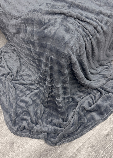 Плед-покривало 200х230 см (+-5см) Soft Night Графітовий (87-132) Київ - фото 8