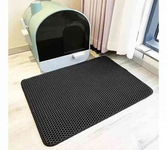 Водонепроницаемый двухслойный коврик для кошачьего туалета 45х60см Винница