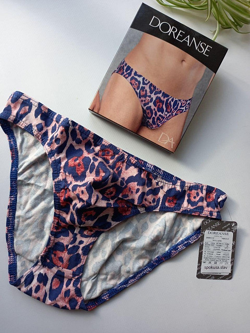 Цікаві чоловічі труси сліпи з принтом doreanse 1266 дореанс XXL Славута - фото 1