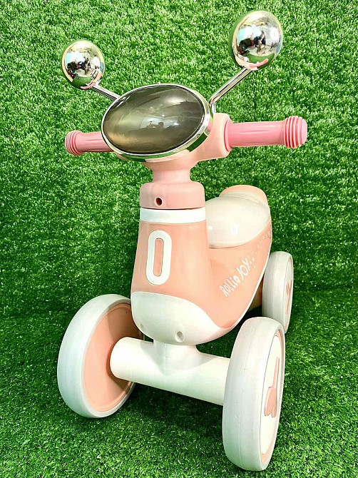 Біговел - толокар JOY музика укр озвучка підсвічування Бежевий (J-50172) Чернигов - изображение 3