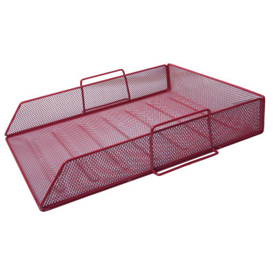 Лоток для паперів Buromax горизонтальний, металевий, червоний (BM.6254-05) Вінниця - фото 1
