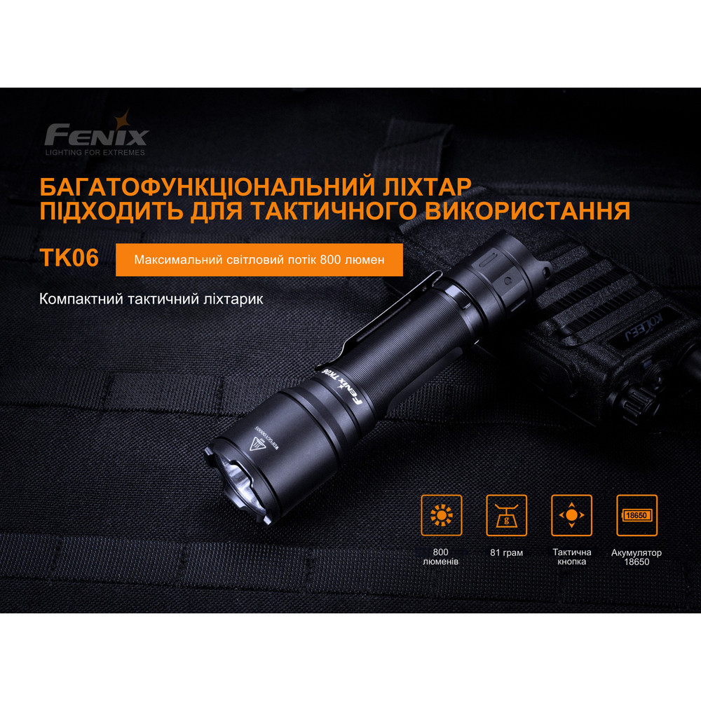 Ліхтар ручний Fenix TK06 Київ - фото 7