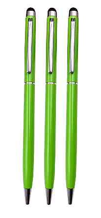 Стилус - ручка для ємнісних екранів, зелений (комплект 3 шт.) Винница