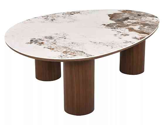 Журнальний столик ADELIS білий PANDORO/горіх 110*80 Днепр