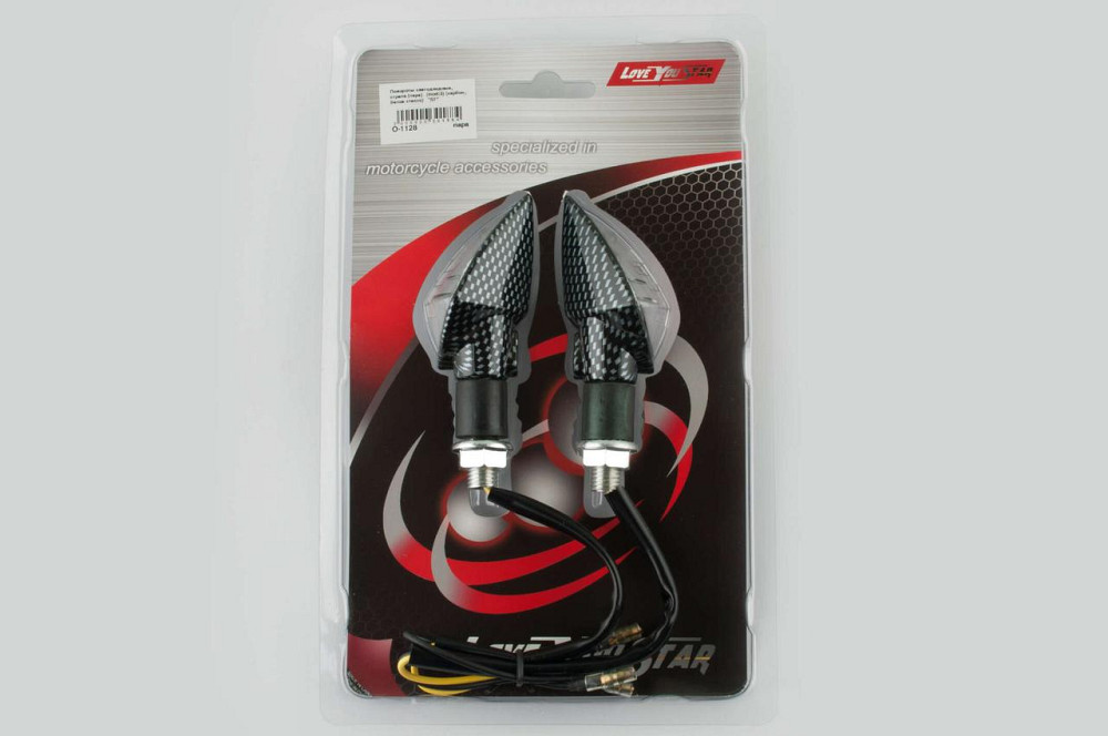 Повороти світлодіодні, стріла (пара) (mod:3) (карбон, біле скло) ST Мукачево - фото 1