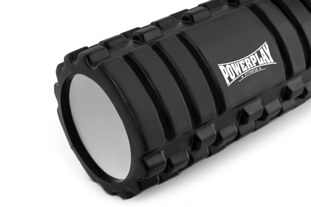Масажний ролик (роллер) PowerPlay 4404 Massage Roller Чорний (45x14см.) Каменское - изображение 4