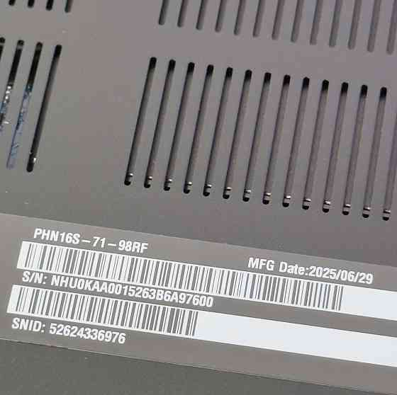 Ноутбук Acer Predator Helios 16' QHD OLED 240hz, Ultra 9 275HX RTX 5070TI 32GB RAM 1TB SSD. Киев