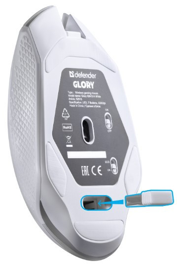 Миша Defender Glory GM-514, LED White (52513) (6857930) Київ - фото 3