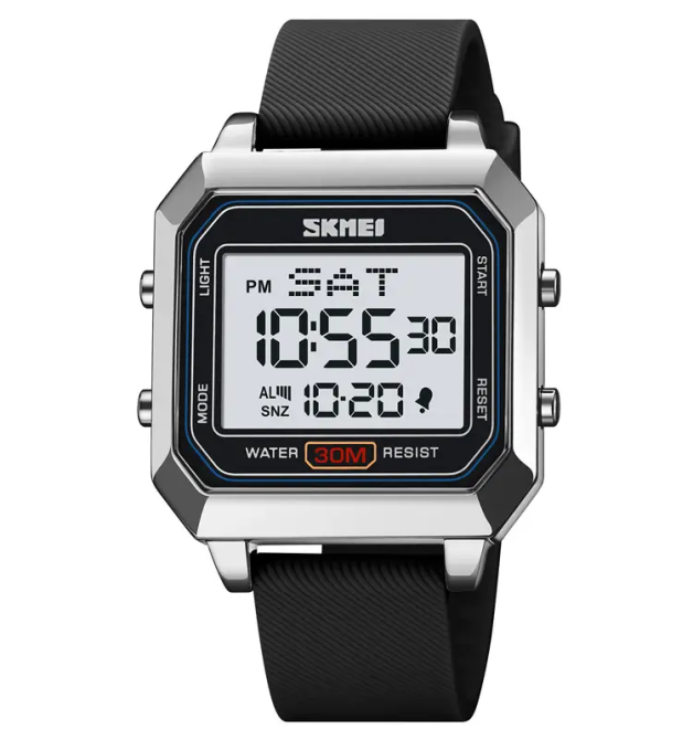 Часы мужские спортивные наручные Skmei 2150 Серебристый Винница - изображение 1