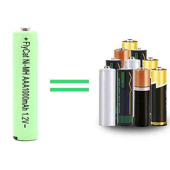 Акумуляторна батарейка Ni-MH AAA,1000mAh,1,2v,FlyCat SBR Київ