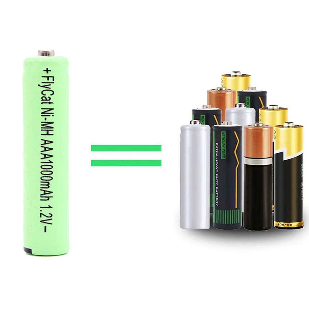 Акумуляторна батарейка Ni-MH AAA,1000mAh,1,2v,FlyCat SBR Київ - фото 2