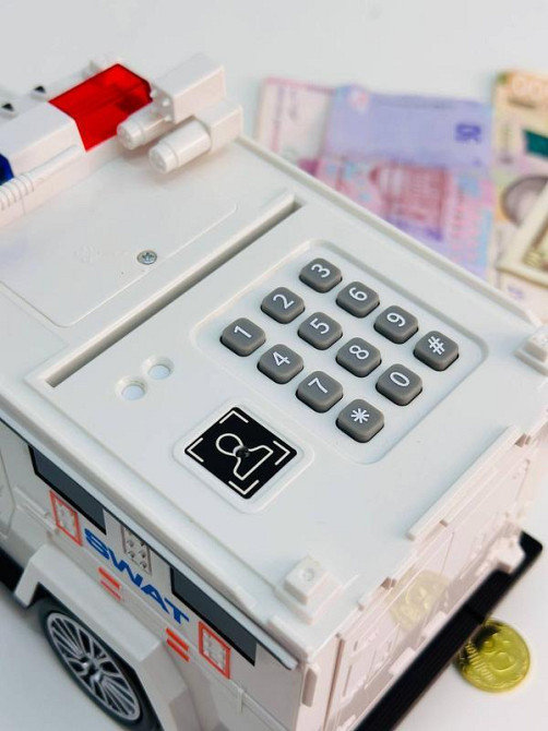 Скарбничка/ сейф "Машина" біла Київ - фото 3