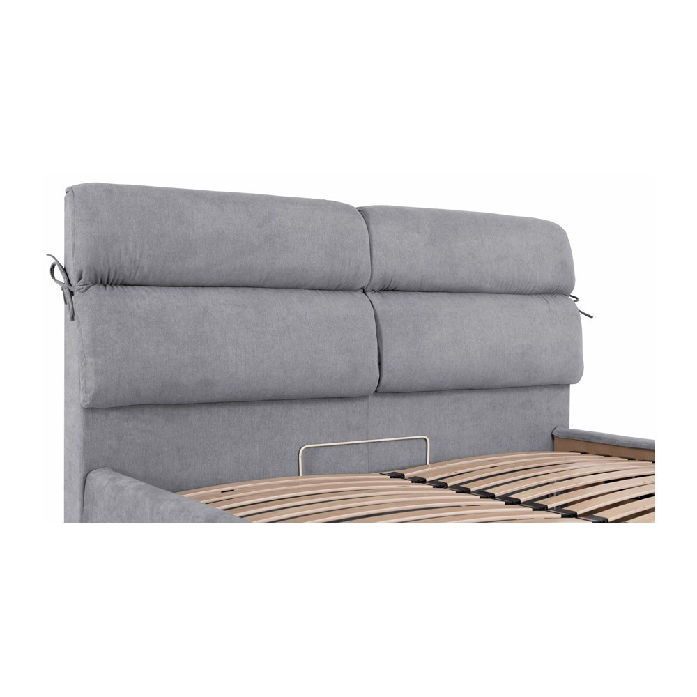 Кровать EdinburghDesign Rosto 93 Comfort с нишей для белья 90x190 серый Киев - изображение 4