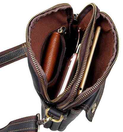 Сумка чоловіча Vintage 14408 Чорна Київ