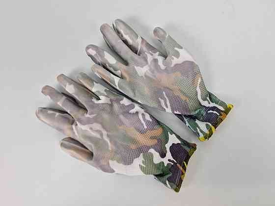 Господарські рукавички зі стрейчу покрита гладким нітрилом POLICAMO (12 пар) Харків