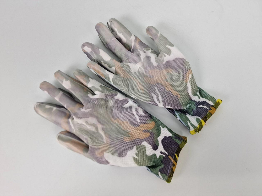 Господарські рукавички зі стрейчу покрита гладким нітрилом POLICAMO (12 пар) Харків - фото 2