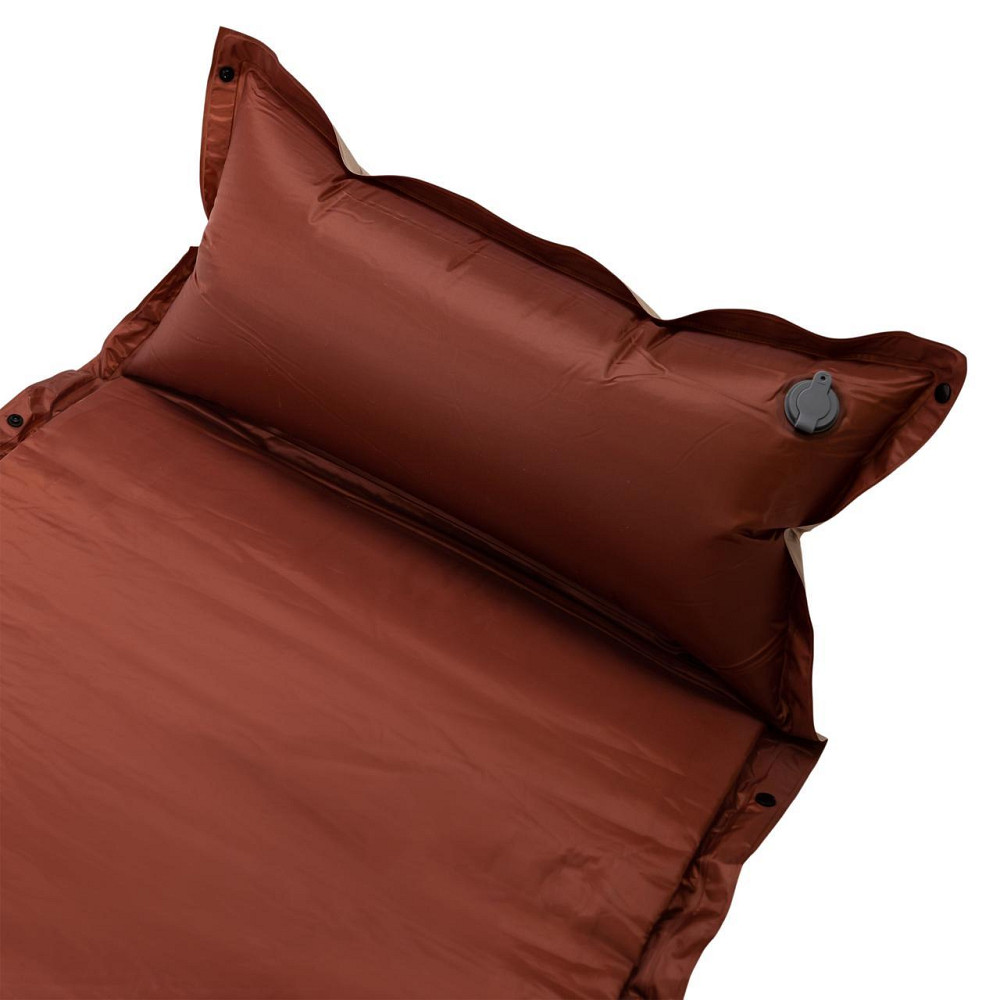 Туристичний матрас з надувним підголовником 175х65 см бежевий Київ - фото 1