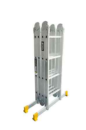 MASTERTOOL Драбина алюмінієва MASTERTOOL шарнірна 4х4 ступенів h=5500 мм max 150 кг 79-1604 Коломия