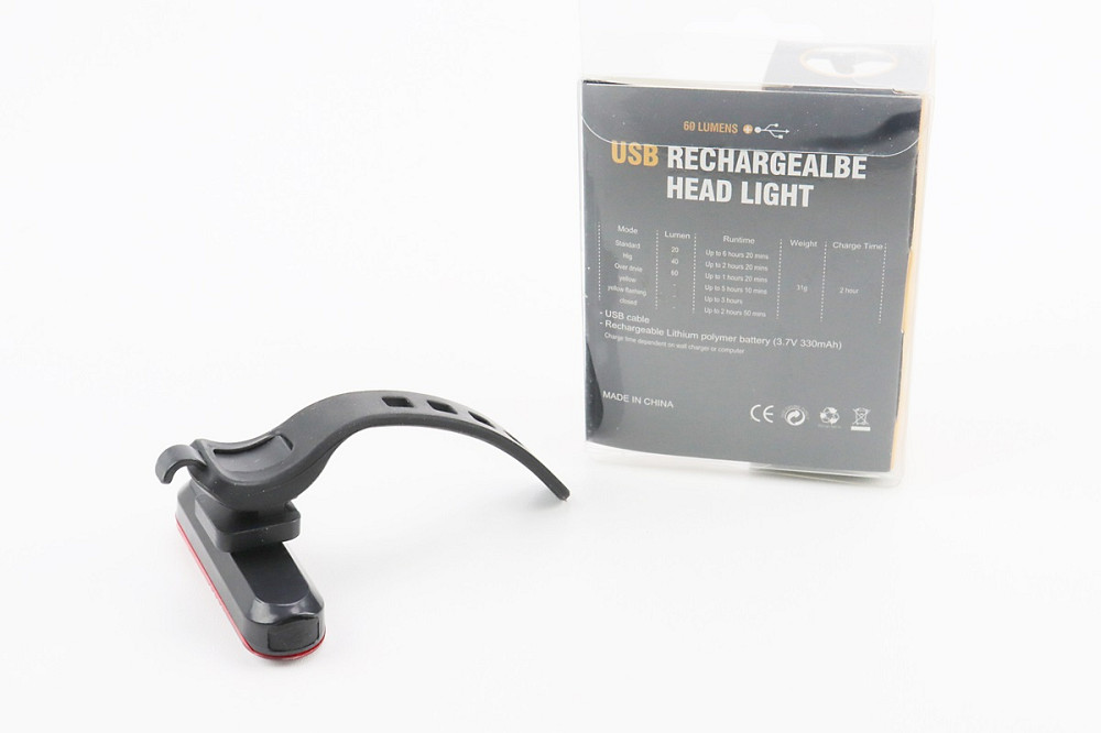 Ліхтар задній 60 lumen, Li-ion 3.7V 330mAh зарядка від USB, вологозахисний, HJ-040 Київ - фото 2