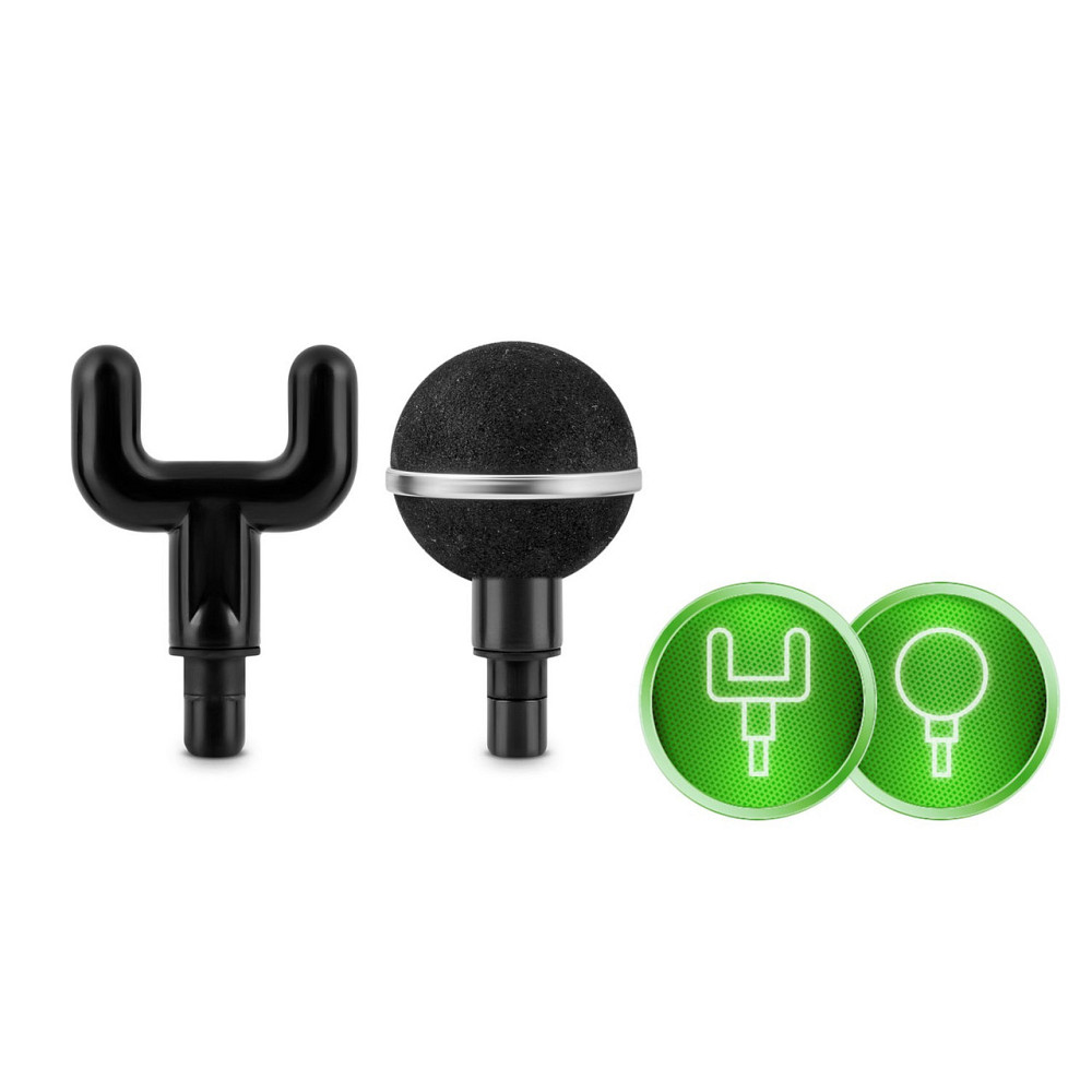 Массажный пистолет многофункциональный 8 накладок NS-500 Neo-Sport черный Киев - изображение 6