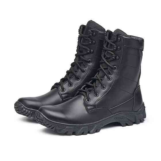 Тактичні берці чорного кольору, шкіряні, прошиті 44 (29), черный Харків