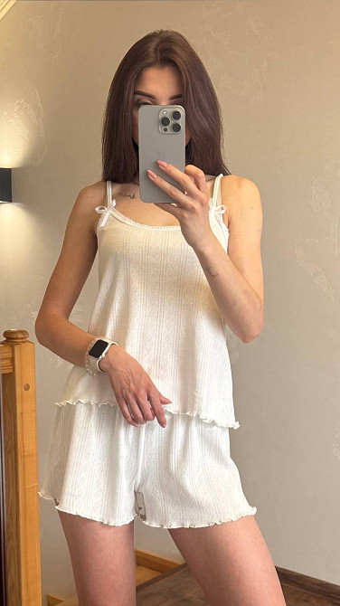 Женский комплект для дома и сна Молочный M-L Харьков - изображение 2