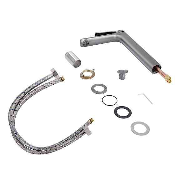 Змішувач для раковини Qtap Slavonice високий QTSLA269GMB45925 Gunmetal Black PVD Київ