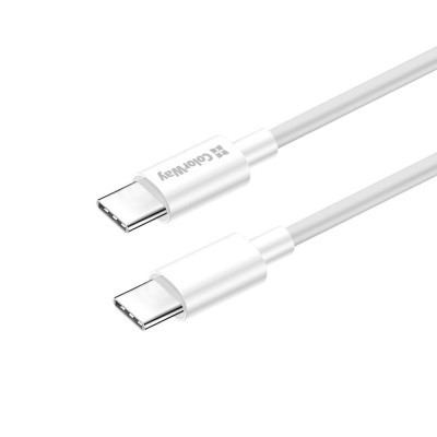 Дата кабель USB-C to USB-C 1.0m 3A 60W white ColorWay (CW-CBPDCC055-WT) Вінниця - фото 3
