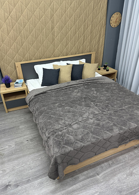 Плед-покривало Ромб 200х230 см (+-5см) Сірий (87-259) Київ - фото 6