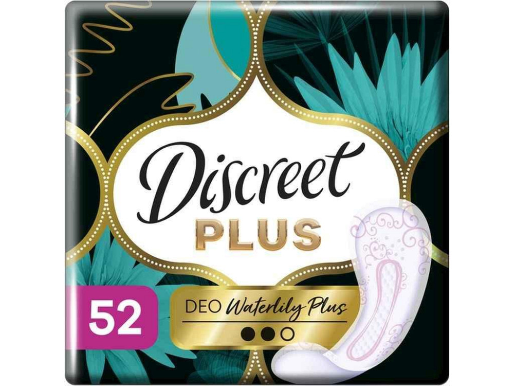 Щоденні гігієнічні прокладки 52шт ZonePlus Deo Waterlilly Triple ТМ DISCREET Київ - фото 1