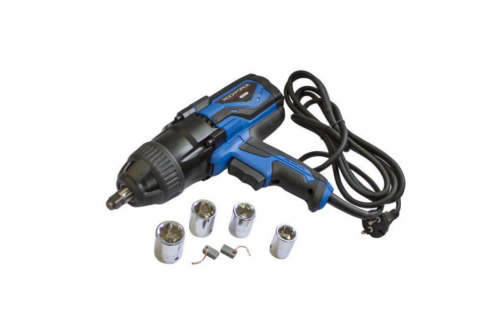 Гайковерт ударний електричний 1/2" 230V 1010W 500Нм з комплектом головок (17, 19, 21, 23мм) ROCKFORCE RF-03071 Одеса - фото 2