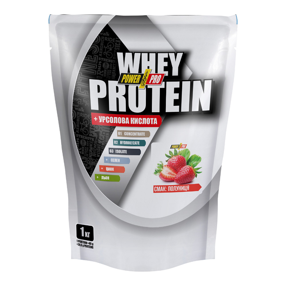 Whey Protein - 1000g Strawberry Луцк - изображение 1