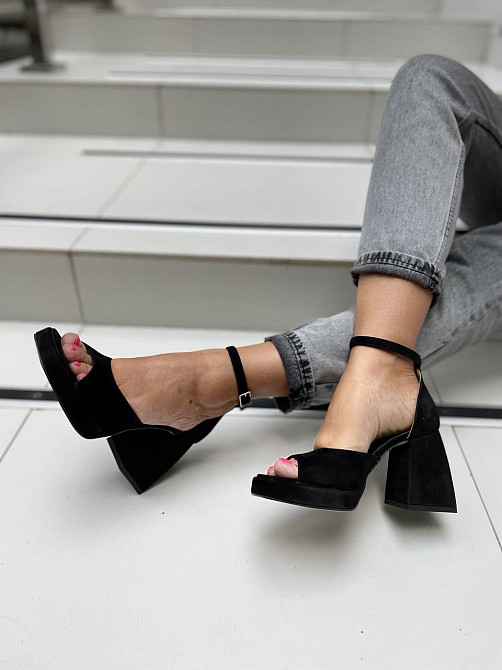 SANTINI Босоніжки жіночі SANTINI 212184-21 чорні (літо, замша натуральна) (5108) Коломия - фото 6