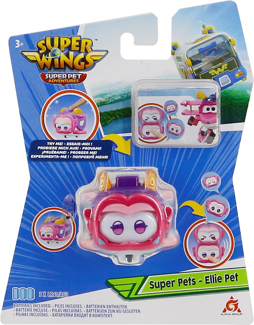 Ігрова фігурка Super Wings Super Pet Еллі улюбленець (Ellie pet), світло Киев - изображение 11