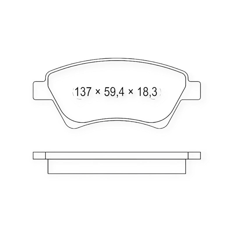 Колодки передні Рено Меган II 05-торм. сист гальмівні Мукачево - фото 1