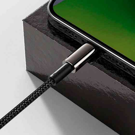 Кабель Baseus Tungsten Gold Fast Charging Lightning 2.4A 1м чорний Львів