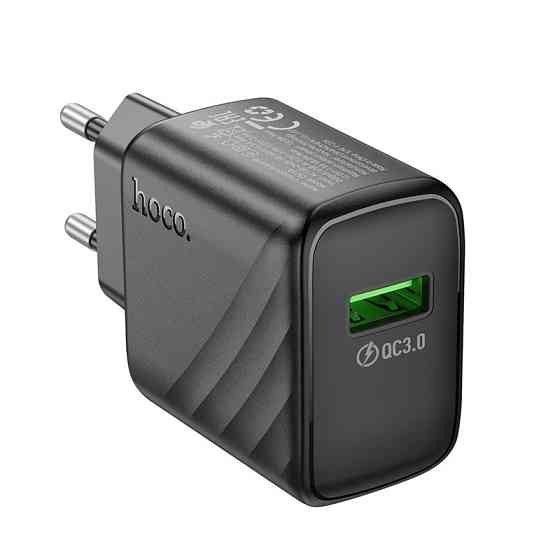 Мережевий зарядний пристрій HOCO CS21A Rich single port QC3.0 charger Black Одеса