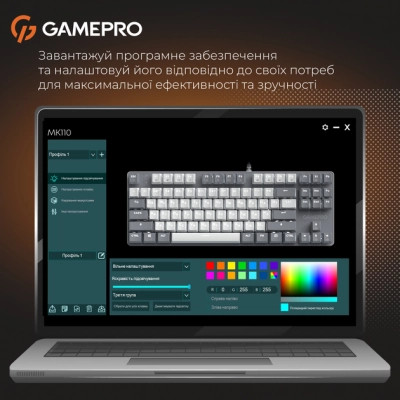 Клавіатура GamePro Genesis Metallic MK110G Outemu Red Switch USB UA Gray (MK110G) Вінниця - фото 7