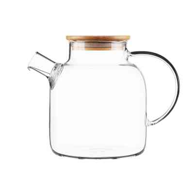 Заварник Ardesto Gemini боросилікатне скло бамбук прозорий 1500мл (AR3015GBM) Винница