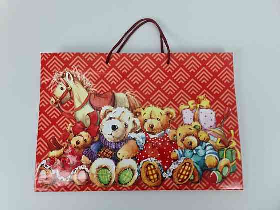 Паперовий великий горизонтальний пакет 36/22/10 (артBG-142) (12 шт.) Харків