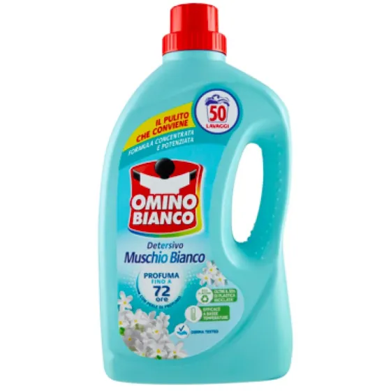 Гель для стирки универсальный Omino Bianco Muschio Bianco 50 стирок 2000 ml Львов