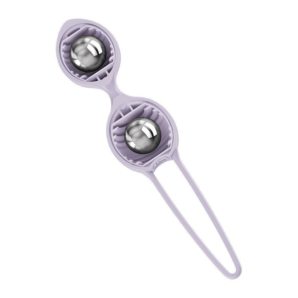 Вагінальні кульки Fun Factory SMARTBALLS DUO Purple, 2 шт, діаметр 3,2 та 3,6 см Sex Aura Київ - фото 5