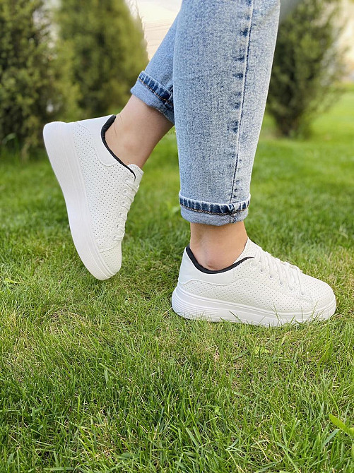 Fashion Кеди жіночі FASHION 136-320 білі (весна-осінь, еко-шкіра) (4416) 36-41 Коломыя - изображение 9