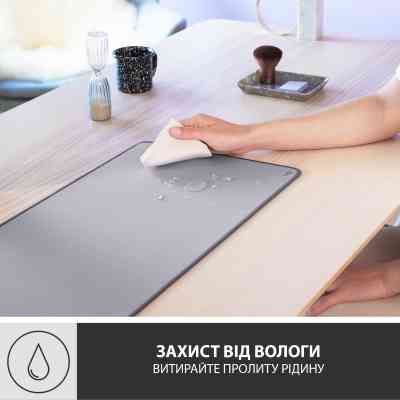 Коврик для мышки Logitech Desk Mat Studio Series Mid Grey (956-000052) Винница