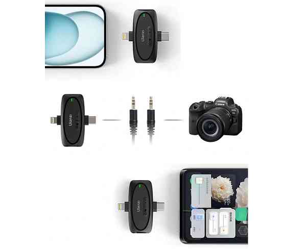 Микрофон беспроводной 3в1 iPhone/Android/камера двойной 50м Ulanzi V6 Киев